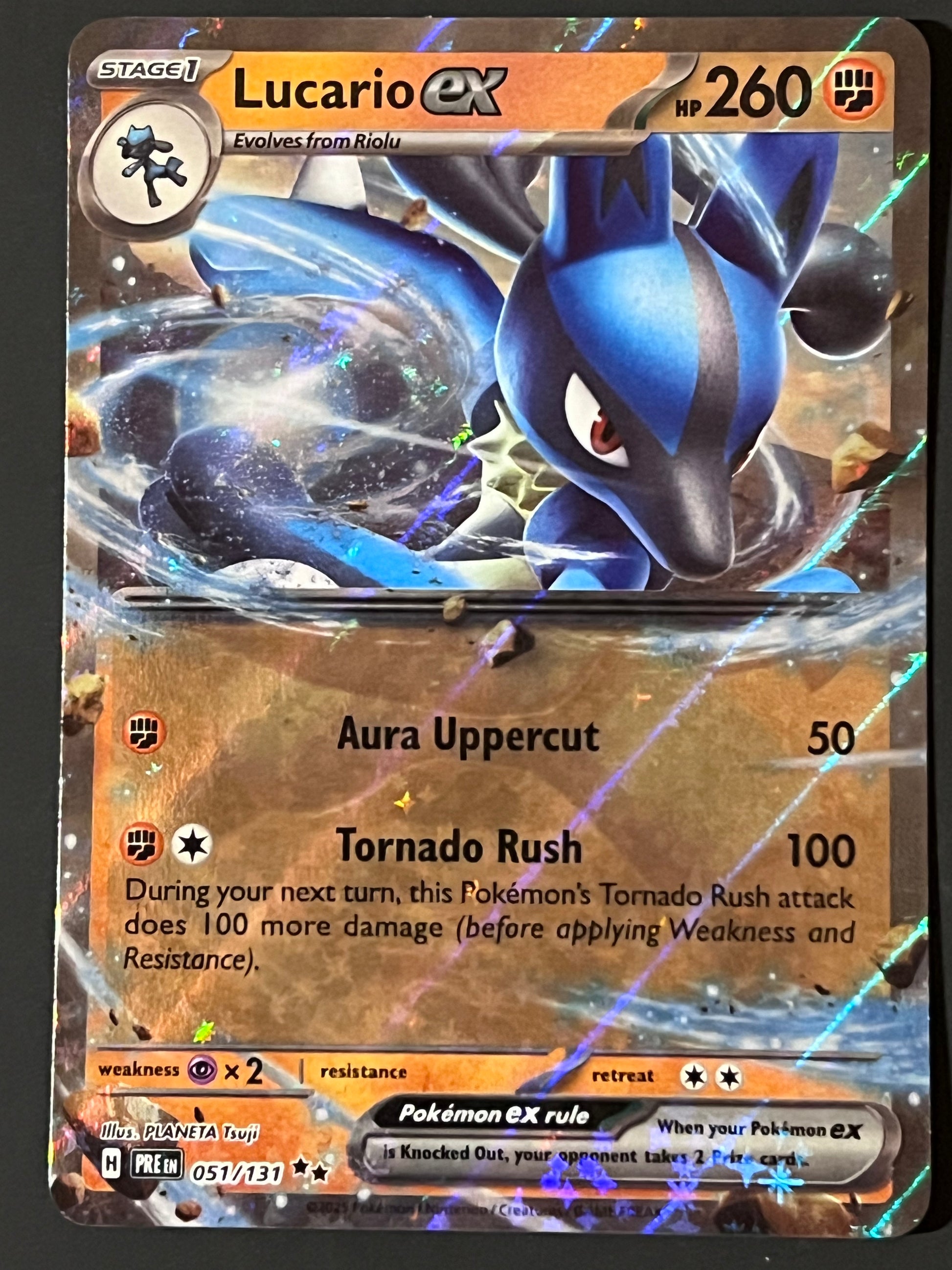 051/131 Lucario Ex - Pokmon Prismatic Evolutions Double Rare Jarvvos 051/131 Lucario Ex - Pokmon Prismatic Evolutions Double Rare Jarvvos