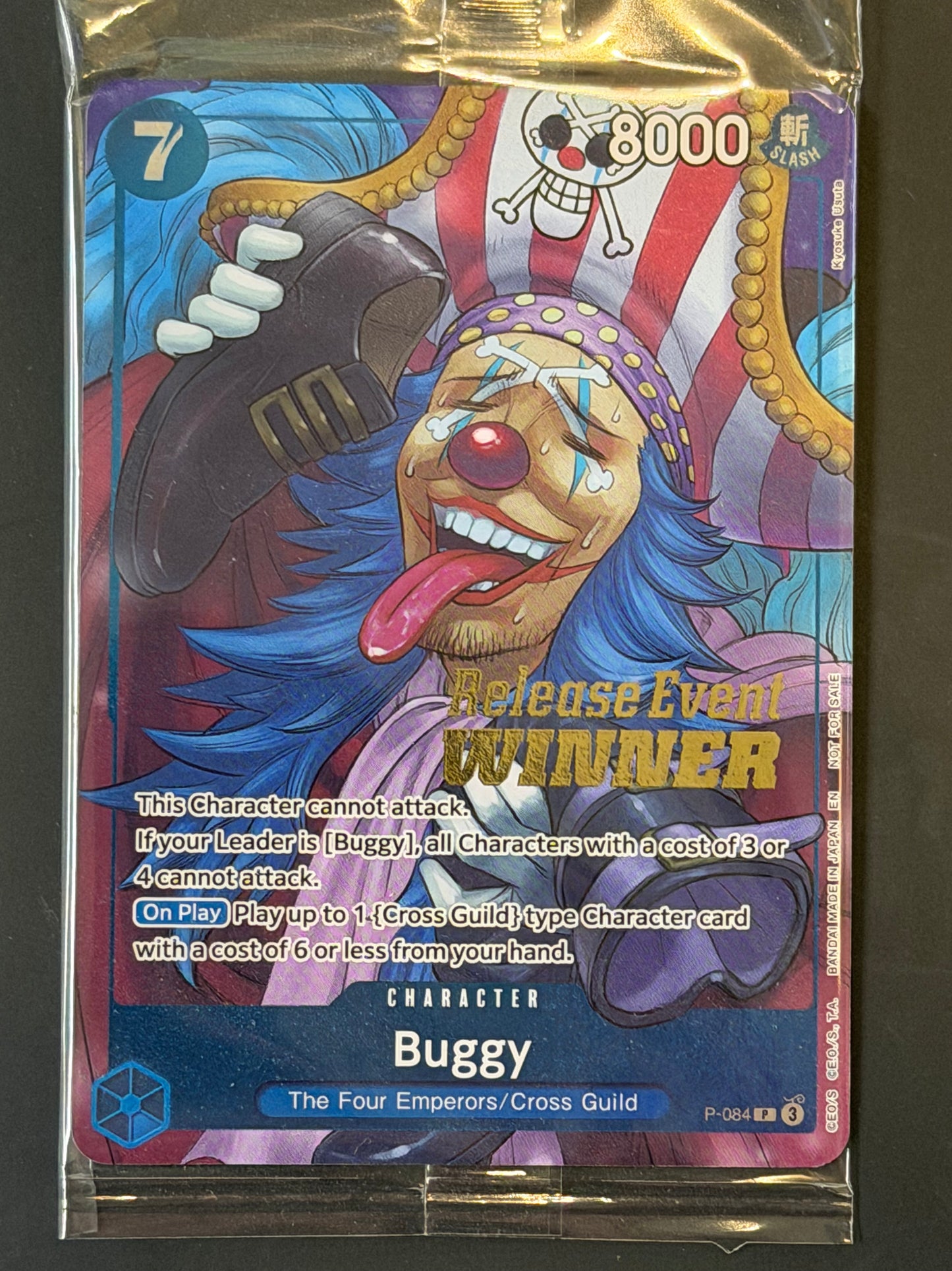 P-084 Buggy (SEALED) - One Piece Royal Blood Release Event Winner Promo