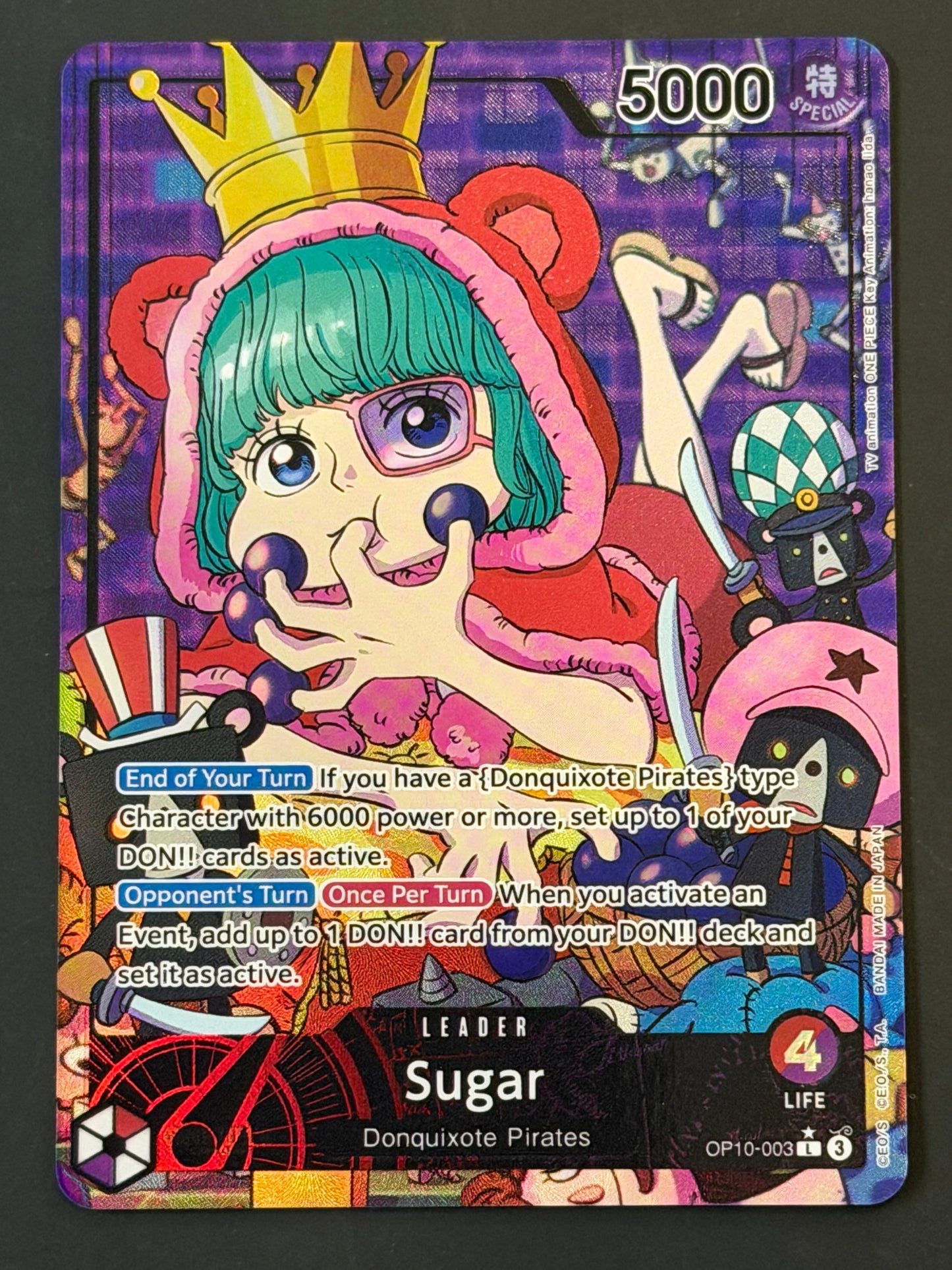 OP10-003 Sugar - One Piece Royal Blood Leader Alt Art
