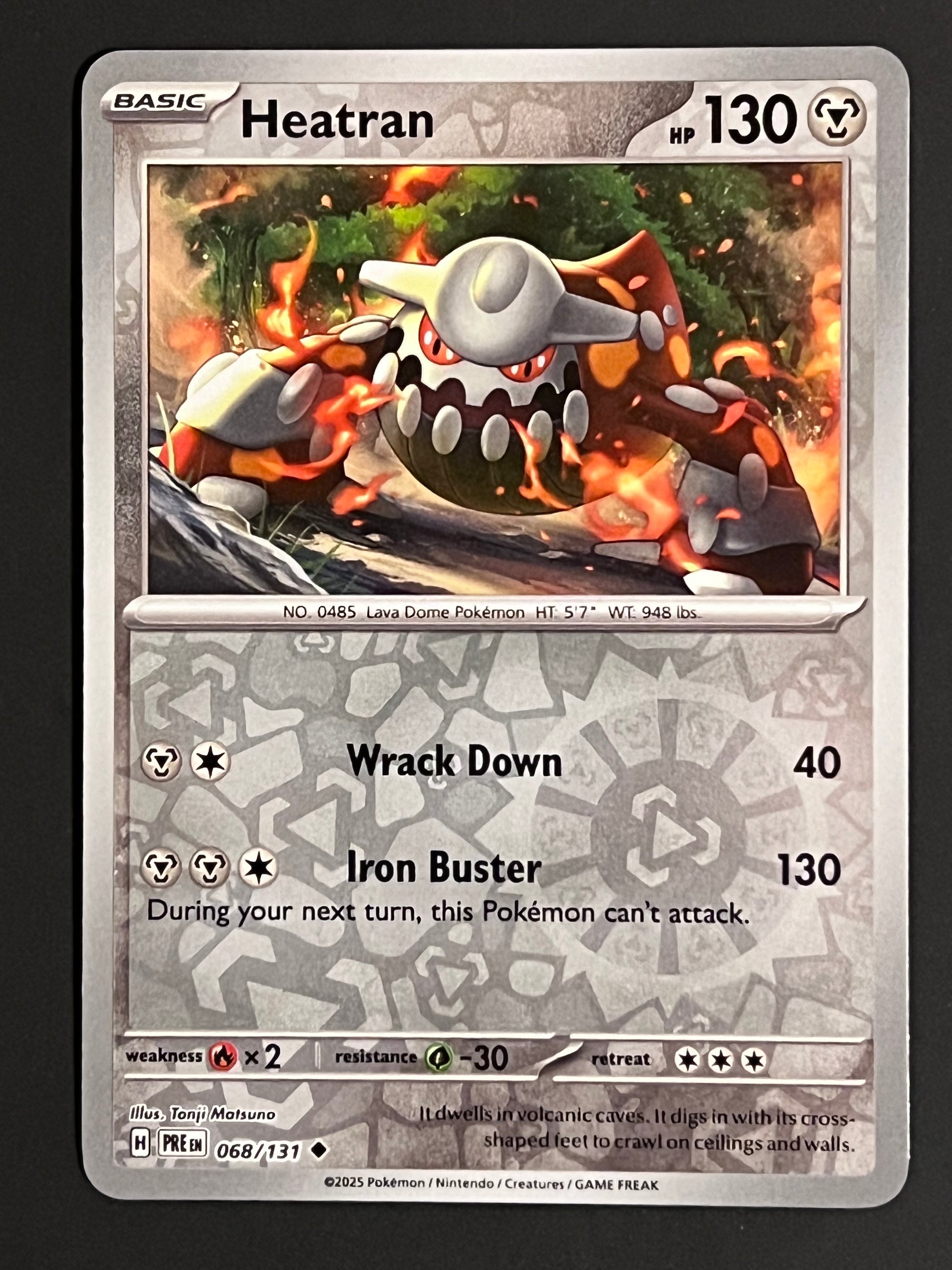 068/131 Heatran - Pokmon Prismatic Evolutions Uncommon Reverse Jarvvos 068/131 Heatran - Pokmon Prismatic Evolutions Uncommon Reverse Jarvvos