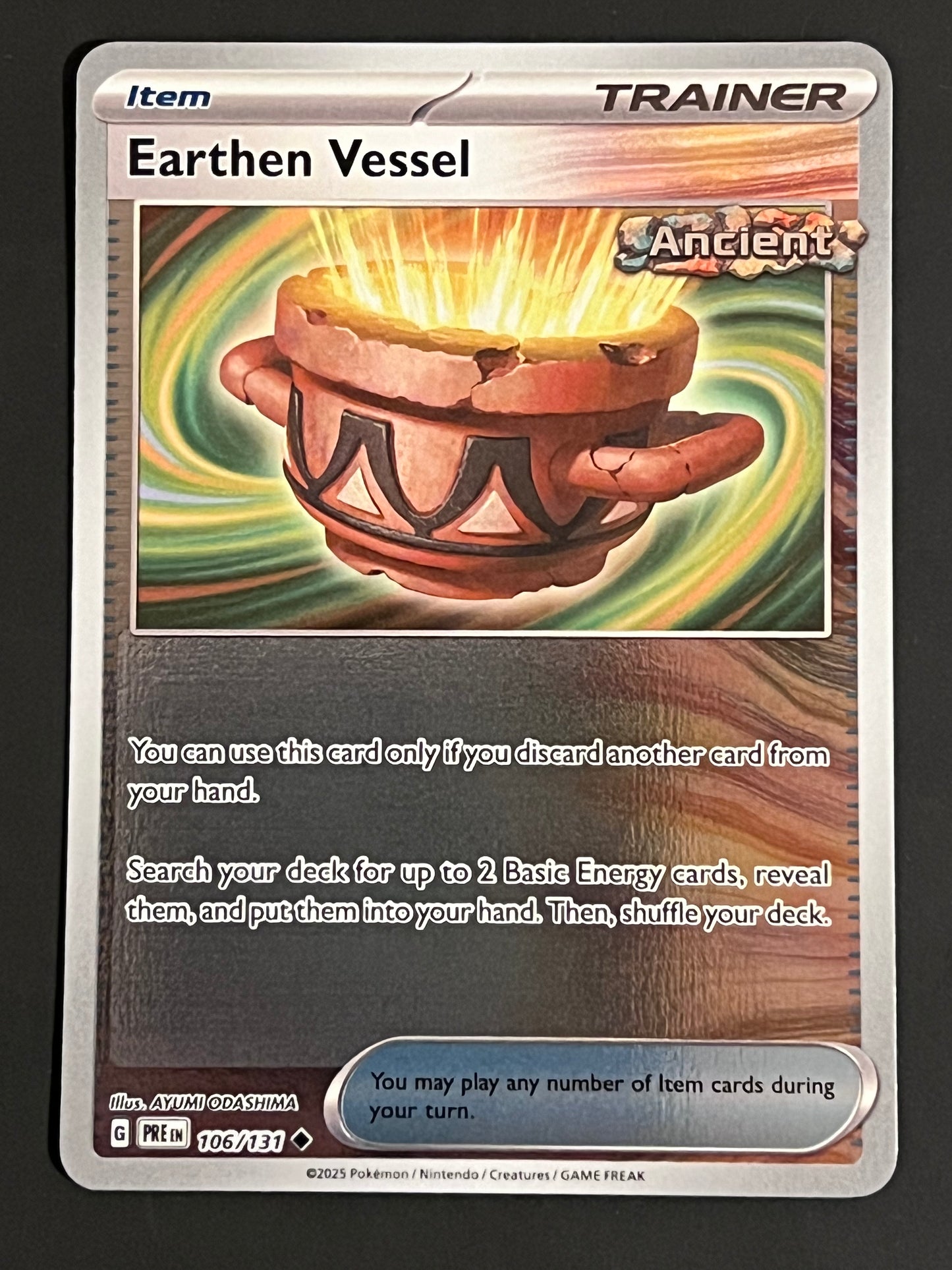 106/131 Earthern Vessel - Pokémon Prismatic Evolutions Uncommon Reverse