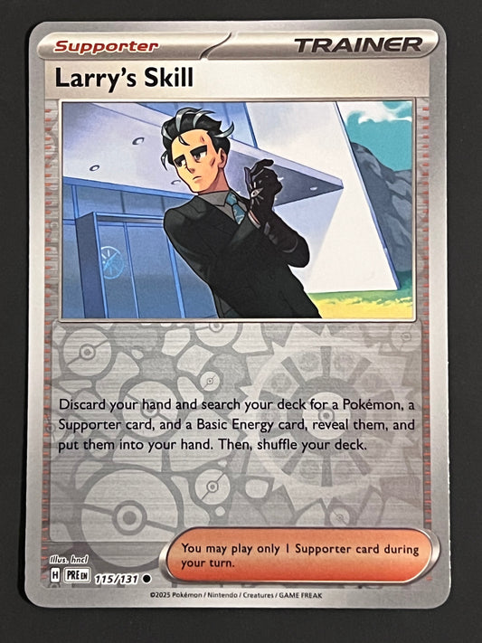 115/131 Larry’s Skill - Pokémon Prismatic Evolutions Common Reverse