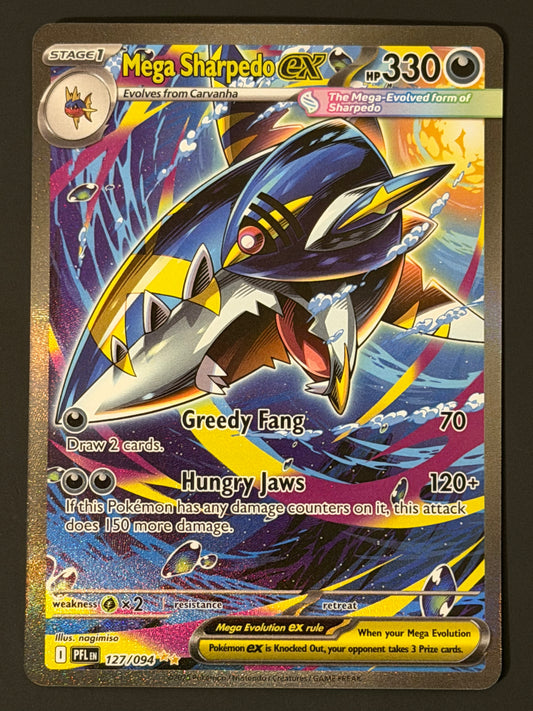 127/094 Mega Sharpedo Ex - Pokémon Phantasmal Flames Special Illustration Rare