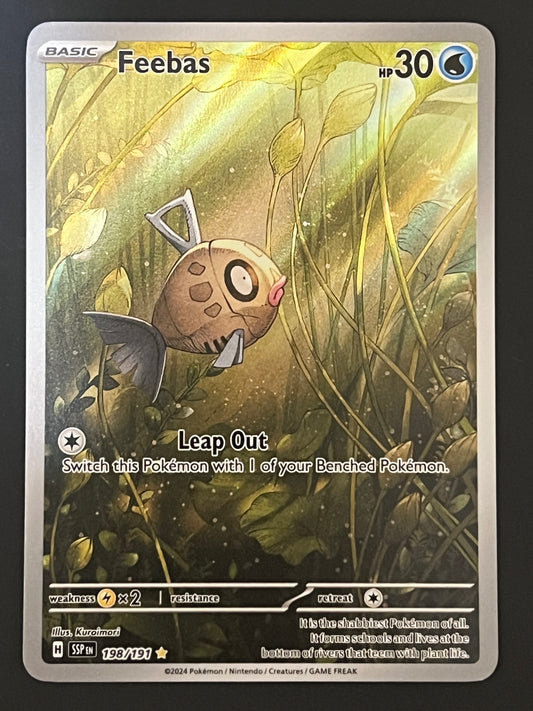 198/191 Feebas - Pokémon Surging Sparks Illustration Rare
