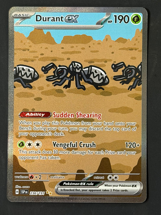 236/191 Durant Ex - Pokémon Surging Sparks Special Illustration Rare