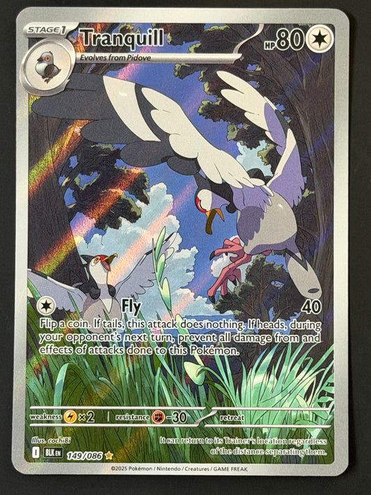 149/086 Tranquil - Pokémon Black Bolt Illustration Rare