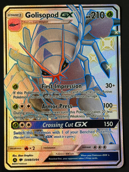 SV48/SV94 Golisopod Gx - Pokémon Hidden Fates Shiny Rare