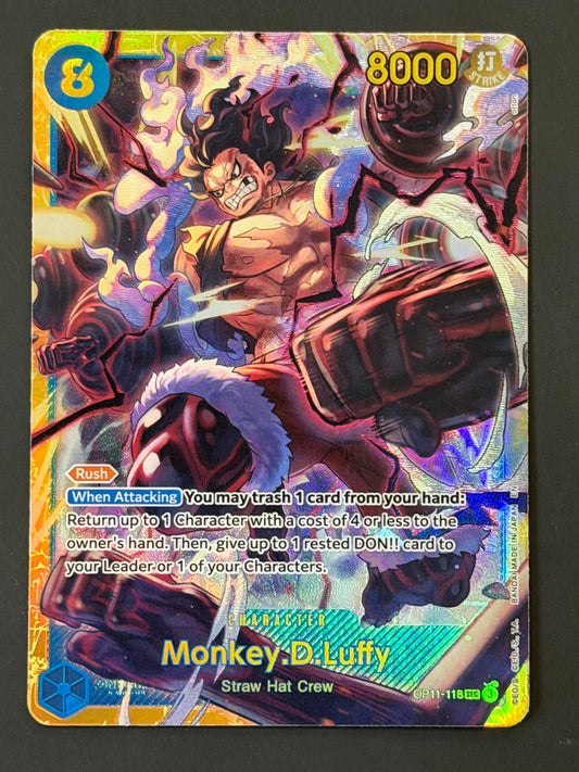 OP11-118 Monkey.D.Luffy - One Piece A Fist of Divine Speed Secret Rare