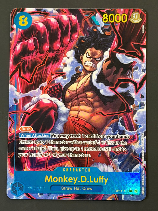 OP11-118 Monkey.D.Luffy - One Piece A Fist of Divine Speed Secret Rare Alt Art