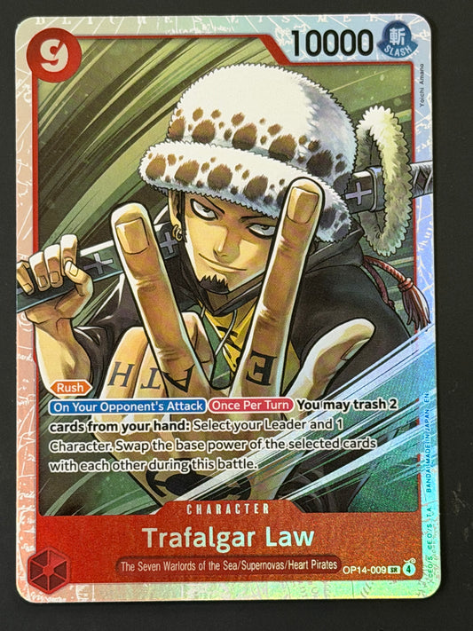 OP14-009 Trafalgar Law - One Piece The Azure Sea’s Seven Super Rare