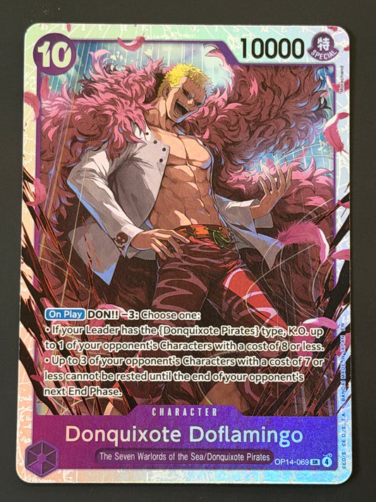 OP14-069 Donquixote Doflamingo - One Piece The Azure Sea’s Seven Super Rare