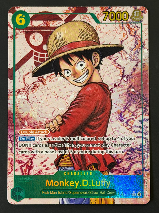 OP13-118 Monkey.D.Luffy - One Piece Carrying on His Will Secret Rare Alt Art