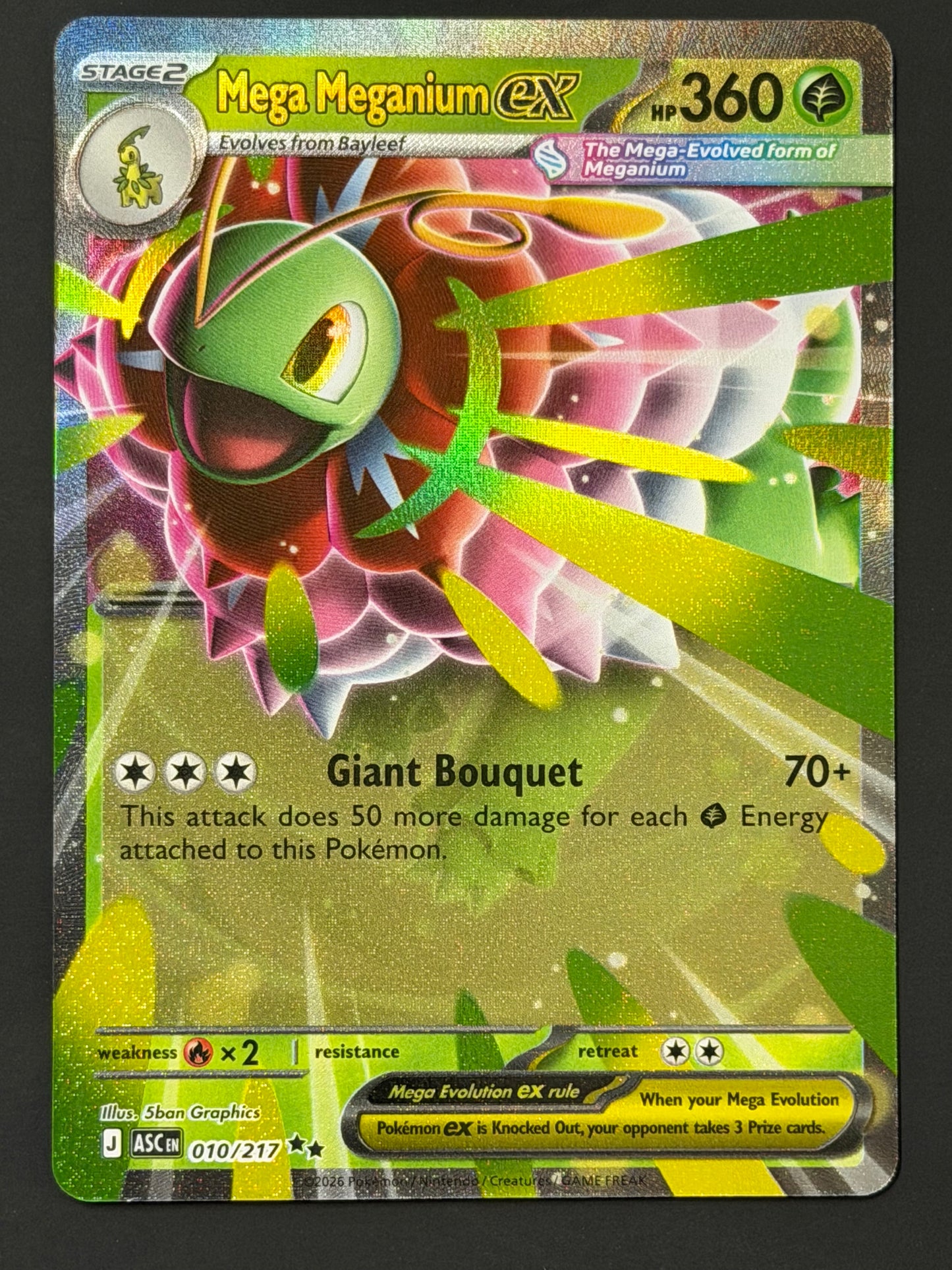 010/217 Mega Meganium ex - Pokémon Ascended Heroes Double Rare