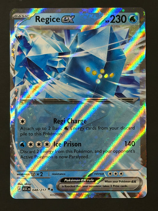 048/217 Regice ex - Pokémon Ascended Heroes Double Rare