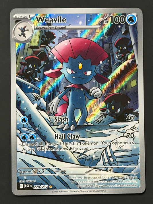 228/217 Weavile - Pokémon Ascended Heroes Illustration Rare