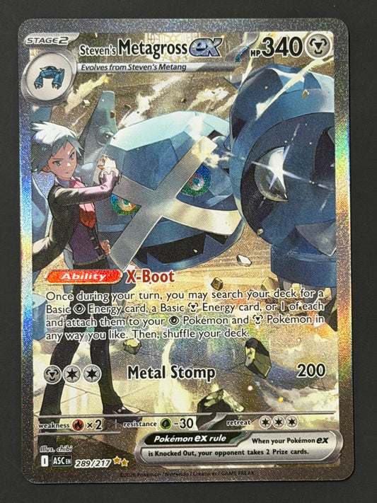 289/217 Steven’s Metagross ex - Pokémon Ascended Heroes Special Illustration Rare