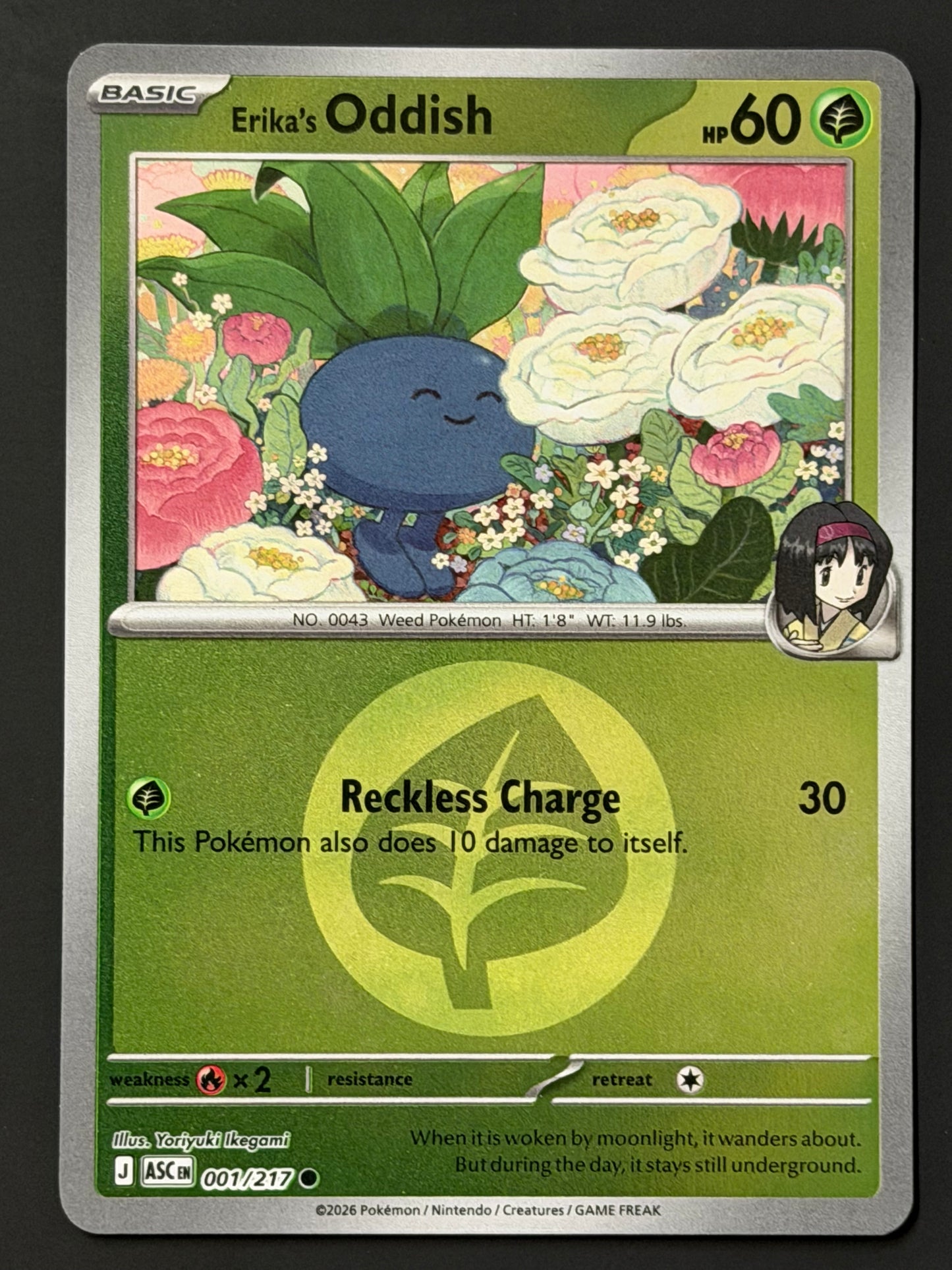 001/217 Erika’s Oddish - Pokémon Ascended Heroes Common Reverse