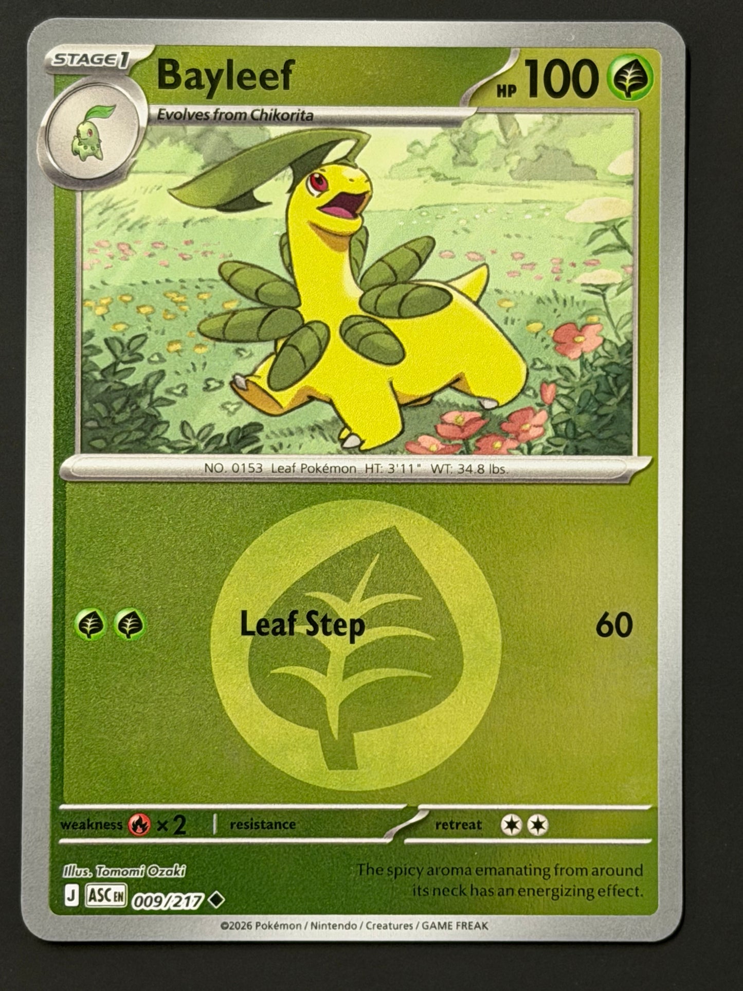 009/217 Bayleef - Pokémon Ascended Heroes Uncommon Reverse