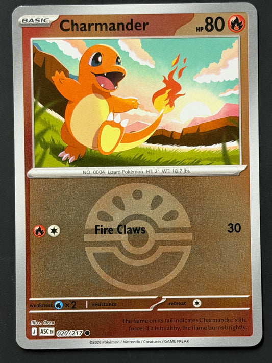 020/217 Charmander - Pokémon Ascended Heroes Common Reverse FRIENDBALL