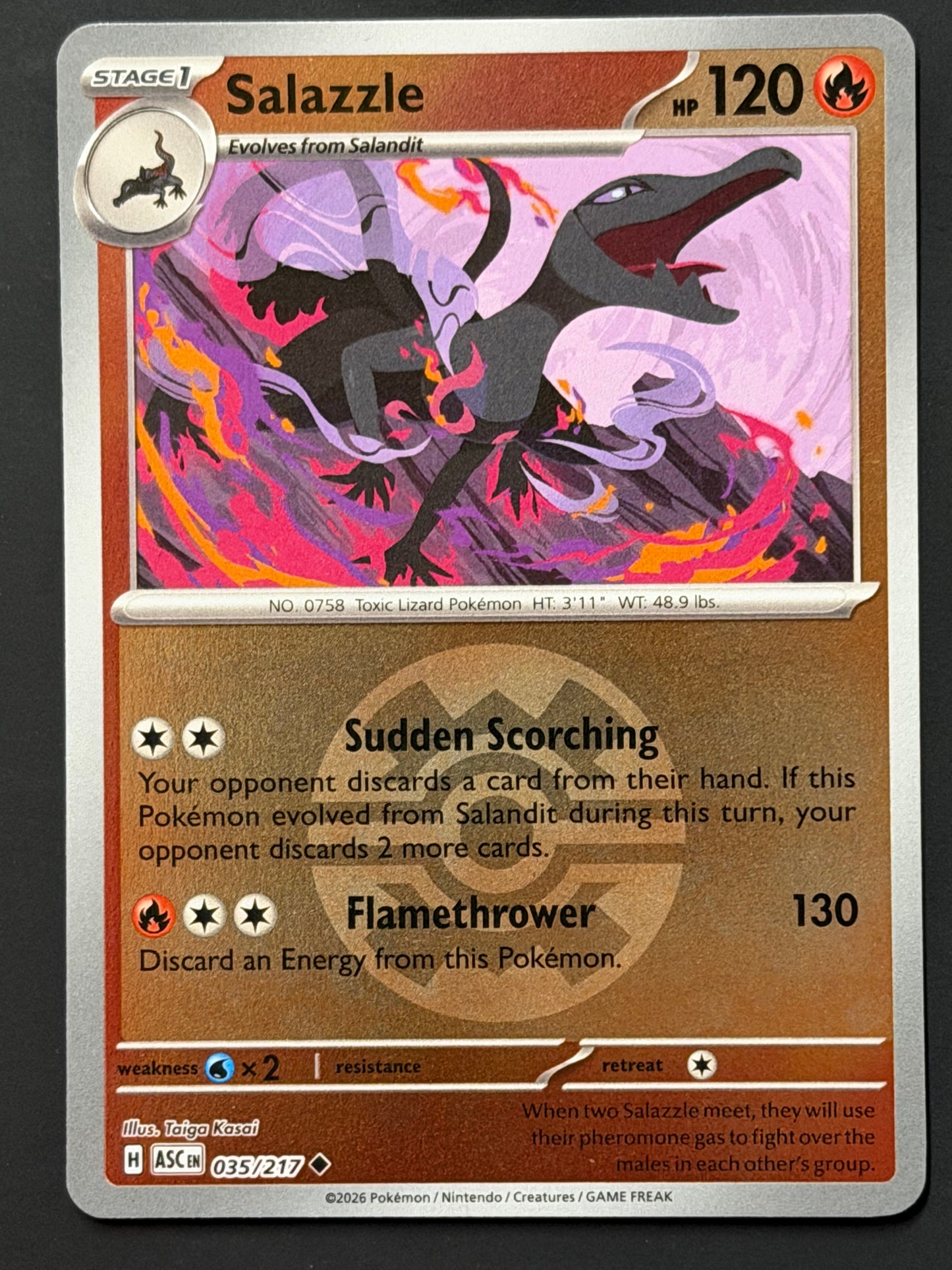 035/217 Salazzle - Pokémon Ascended Heroes Uncommon Reverse QUICKBALL
