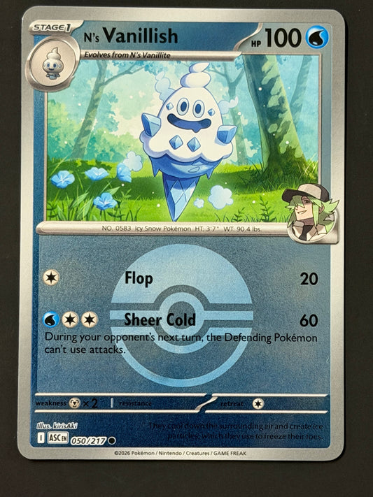 050/217 N’s Vanillish - Pokémon Ascended Heroes Common Reverse POKEBALL