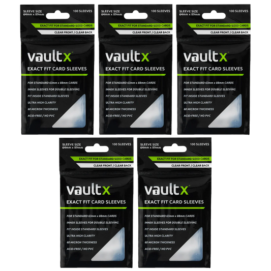Vault X Exact Fit Card Sleeves (100pk) x 5