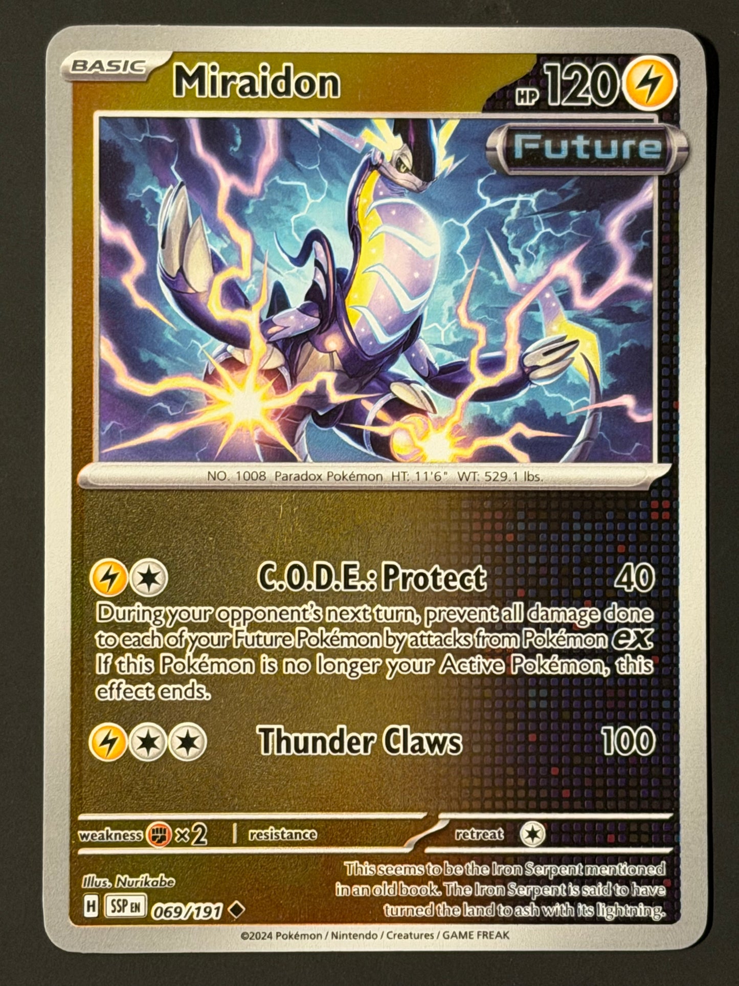 069/191 Miraidon - Pokémon Surging Sparks Uncommon Reverse