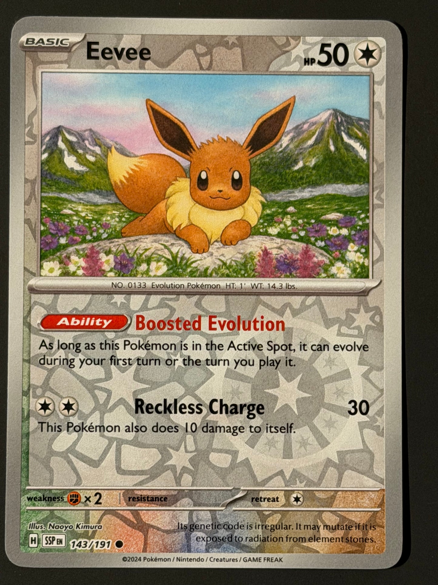 143/191 Eevee - Pokémon Surging Sparks Common Reverse