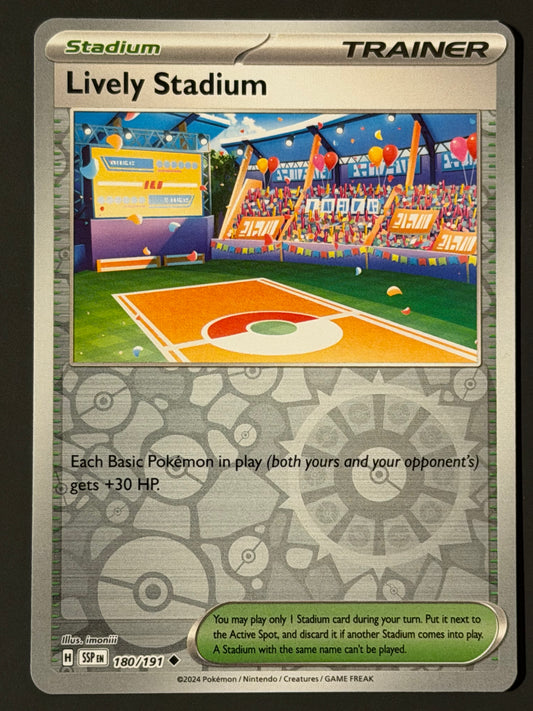 180/191 Lively Stadium - Pokémon Surging Sparks Uncommon Reverse