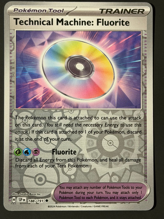188/191 Technical Machine: Fluorite - Pokémon Surging Sparks Uncommon Reverse
