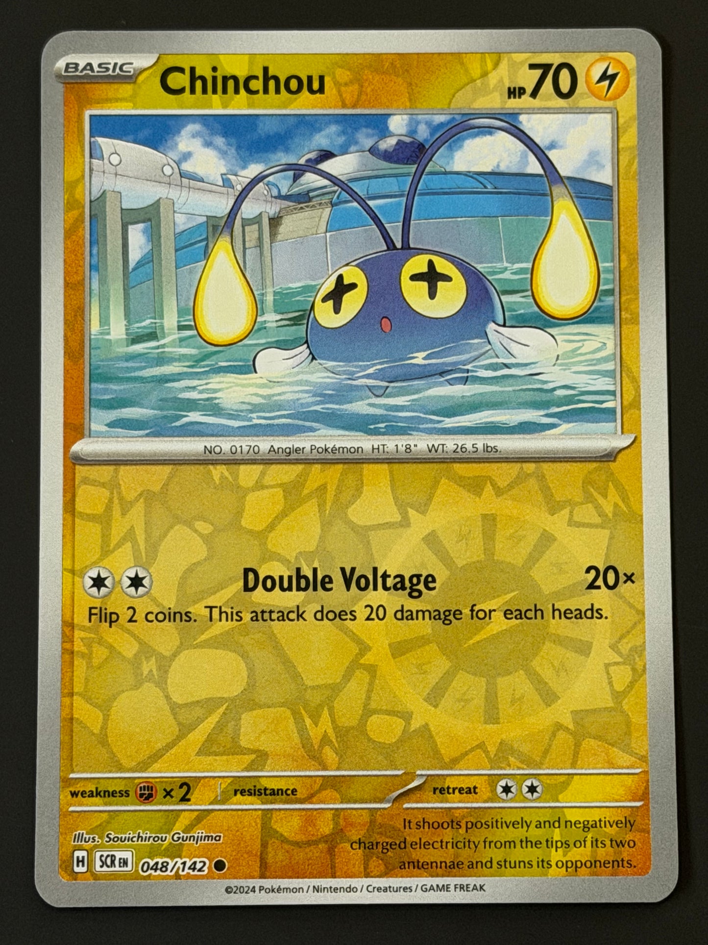 048/142 Chinchou - Pokémon Stellar Crown Common Reverse