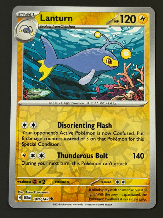 049/142 Lanturn - Pokémon Stellar Crown Uncommon Reverse