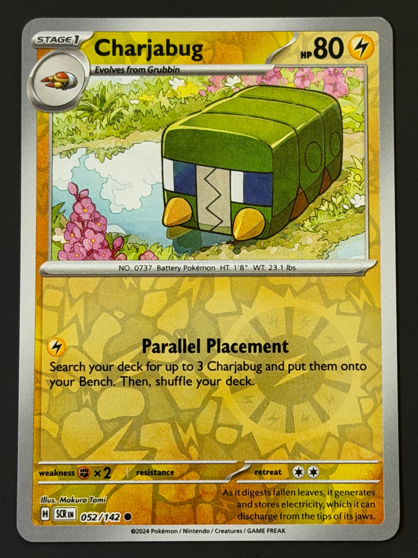 052/142 Charjabug - Pokémon Stellar Crown Common Reverse