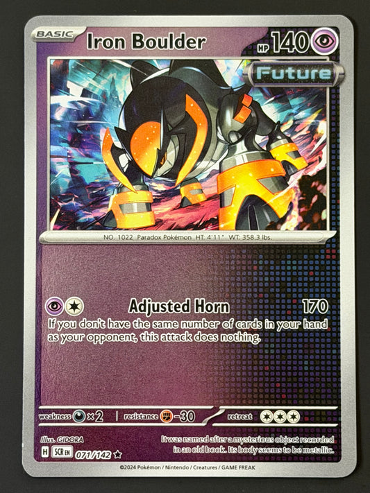 071/142 Iron Boulder - Pokémon Stellar Crown Rare Reverse