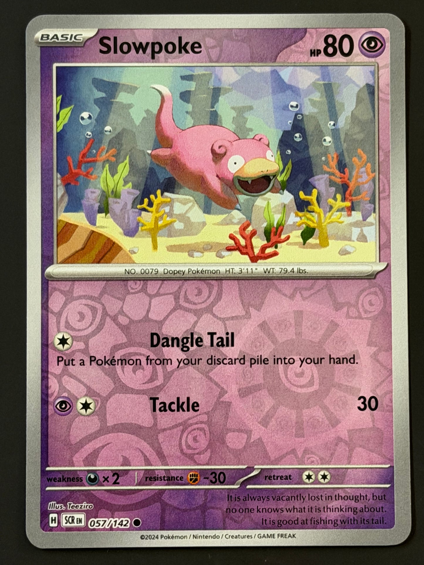 057/142 Slowpoke - Pokémon Stellar Crown Common Reverse