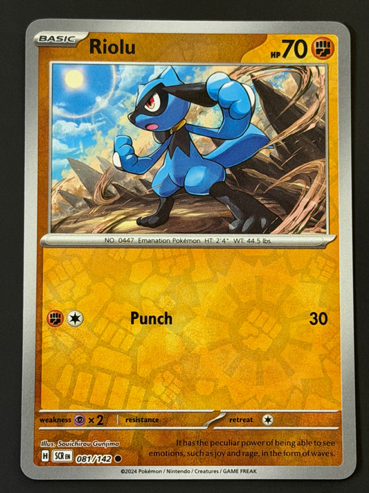 081/142 Riolu - Pokémon Stellar Crown Common Reverse