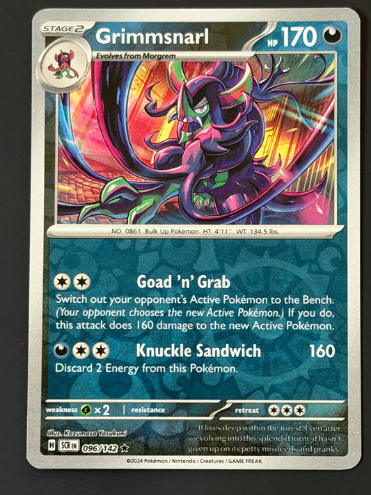096/142 Grimmsnarl - Pokémon Stellar Crown Rare Reverse