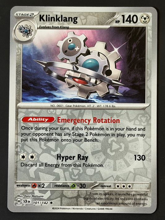 101/142 Klinklang - Pokémon Stellar Crown Rare Reverse