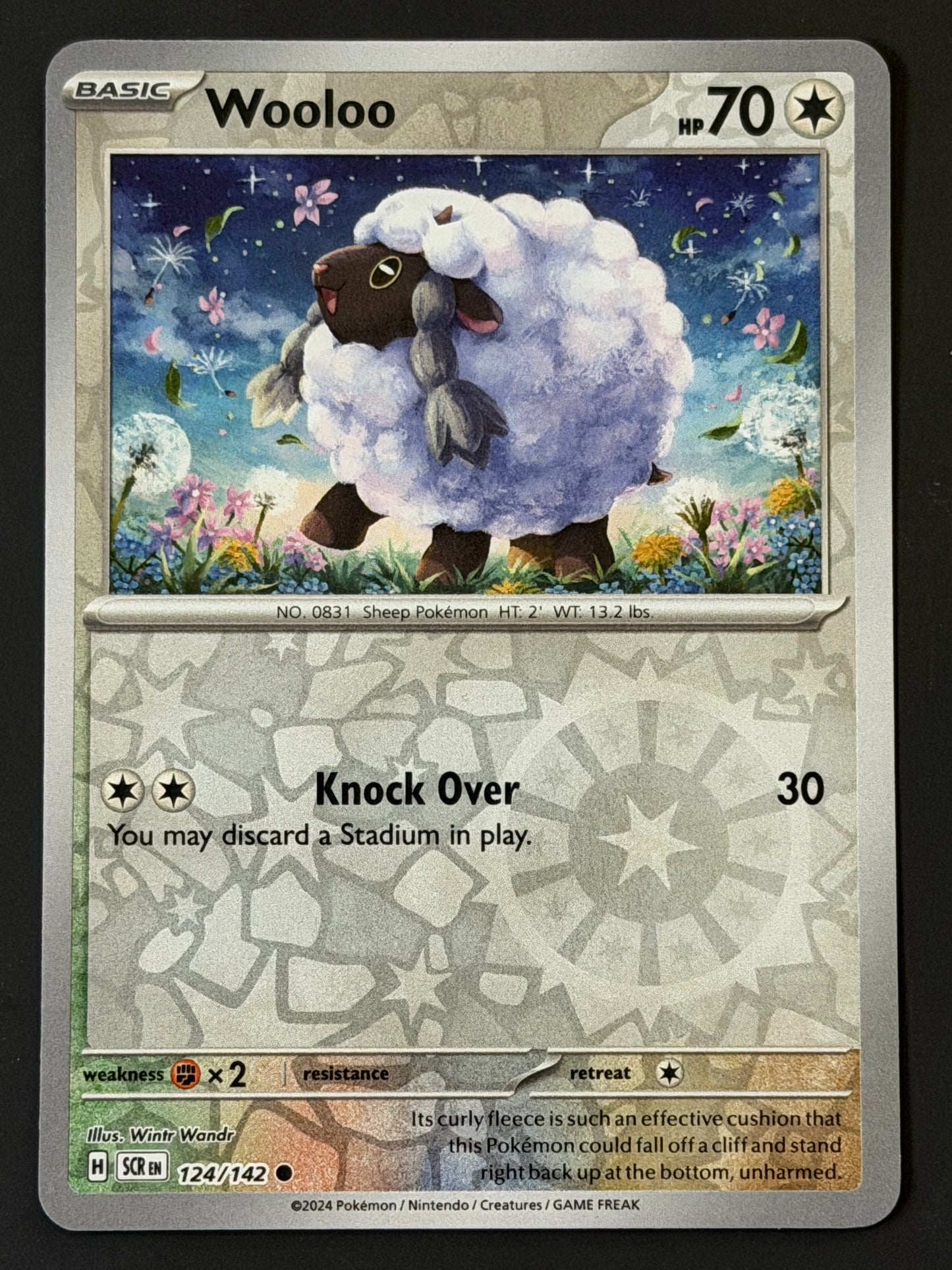 124/142 Wooloo - Pokémon Stellar Crown Common Reverse