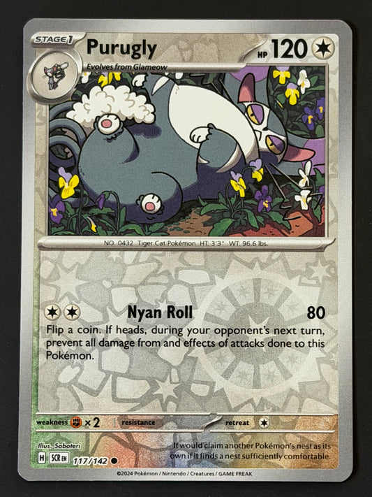 117/142 Purugly - Pokémon Stellar Crown Common Reverse