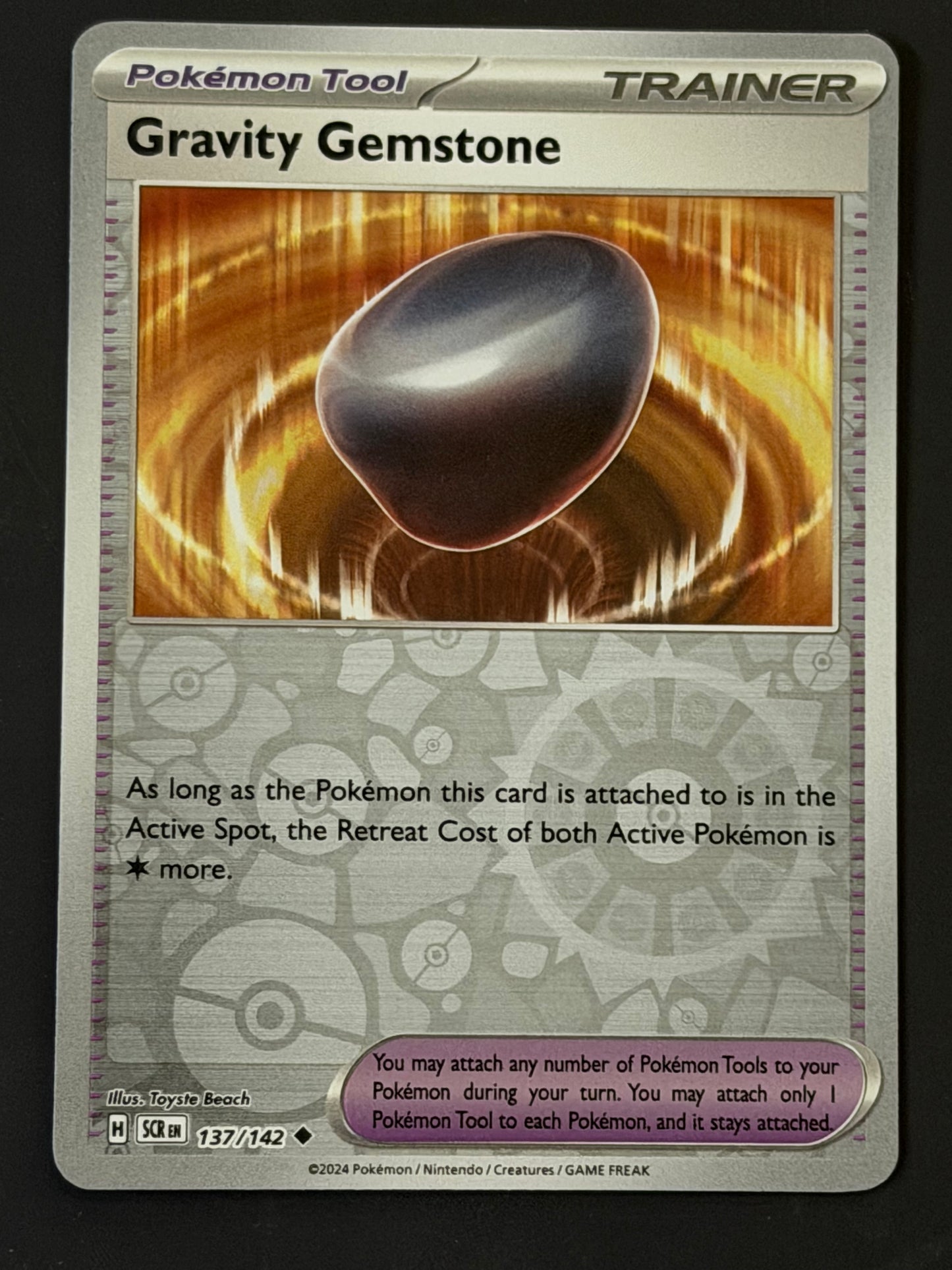 137/142 Gravity Gemstone - Pokémon Stellar Crown Uncommon Reverse