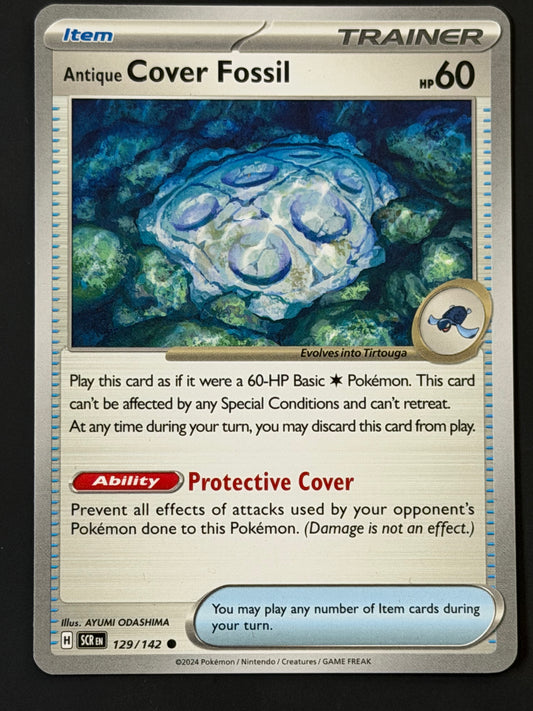 129/142 Antique Cover Fossil - Pokémon Stellar Crown Common