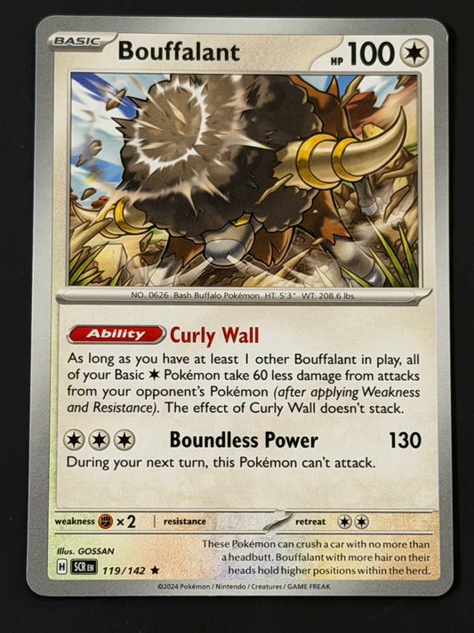 119/142 Bouffalant - Pokémon Stellar Crown Rare NON HOLO