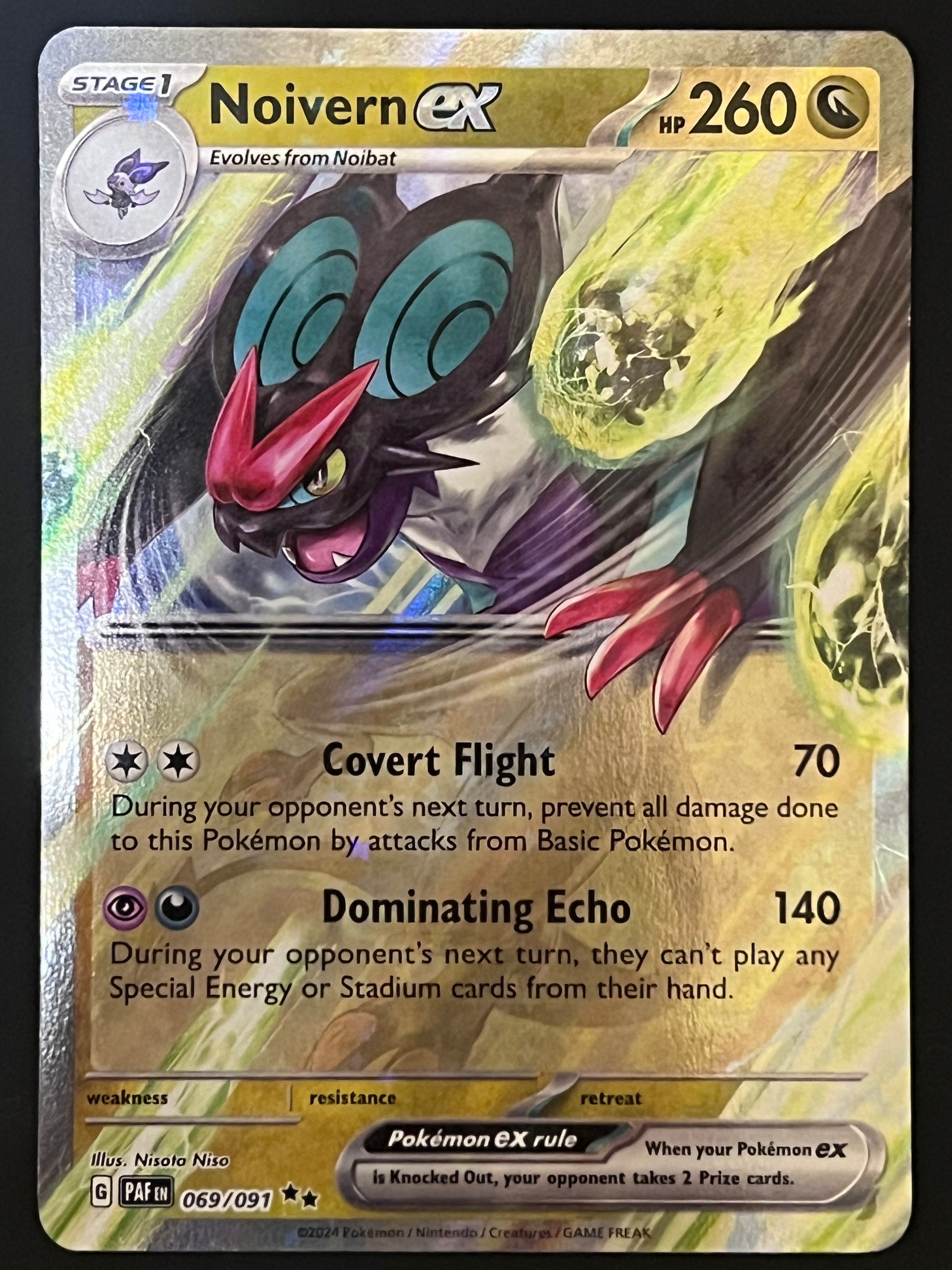noivern ex pokemon card price 069/091 Noivern Ex