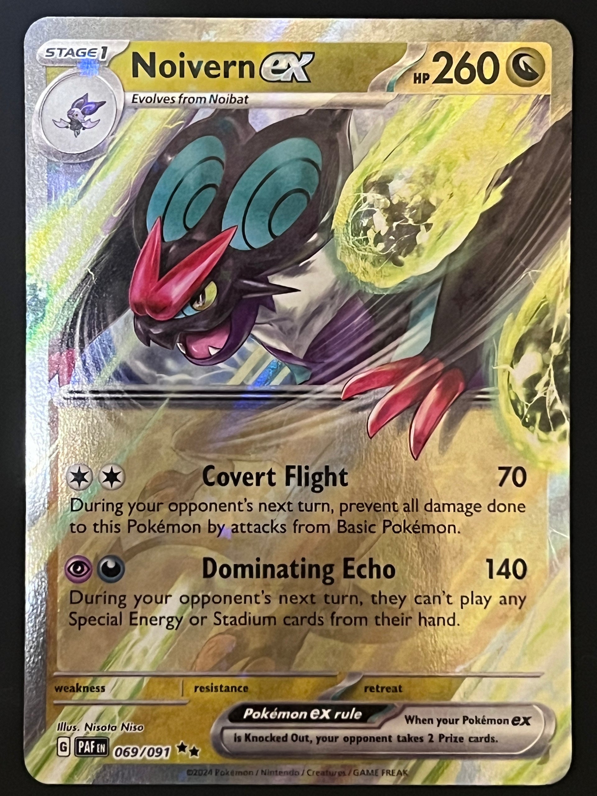 noivern ex pokemon card price 069/091 Noivern Ex