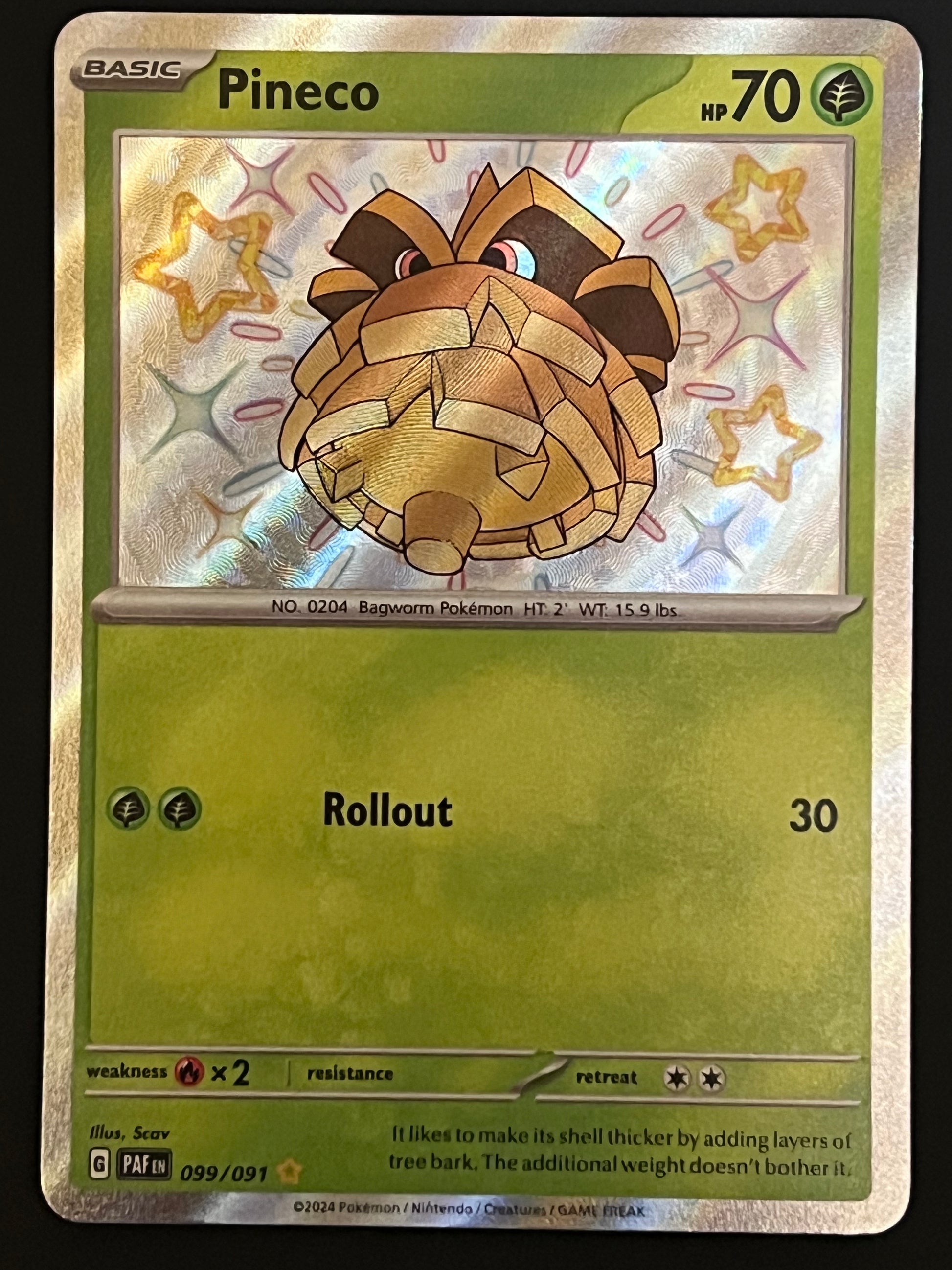 pineco pokemon card value 099/091 Pineco