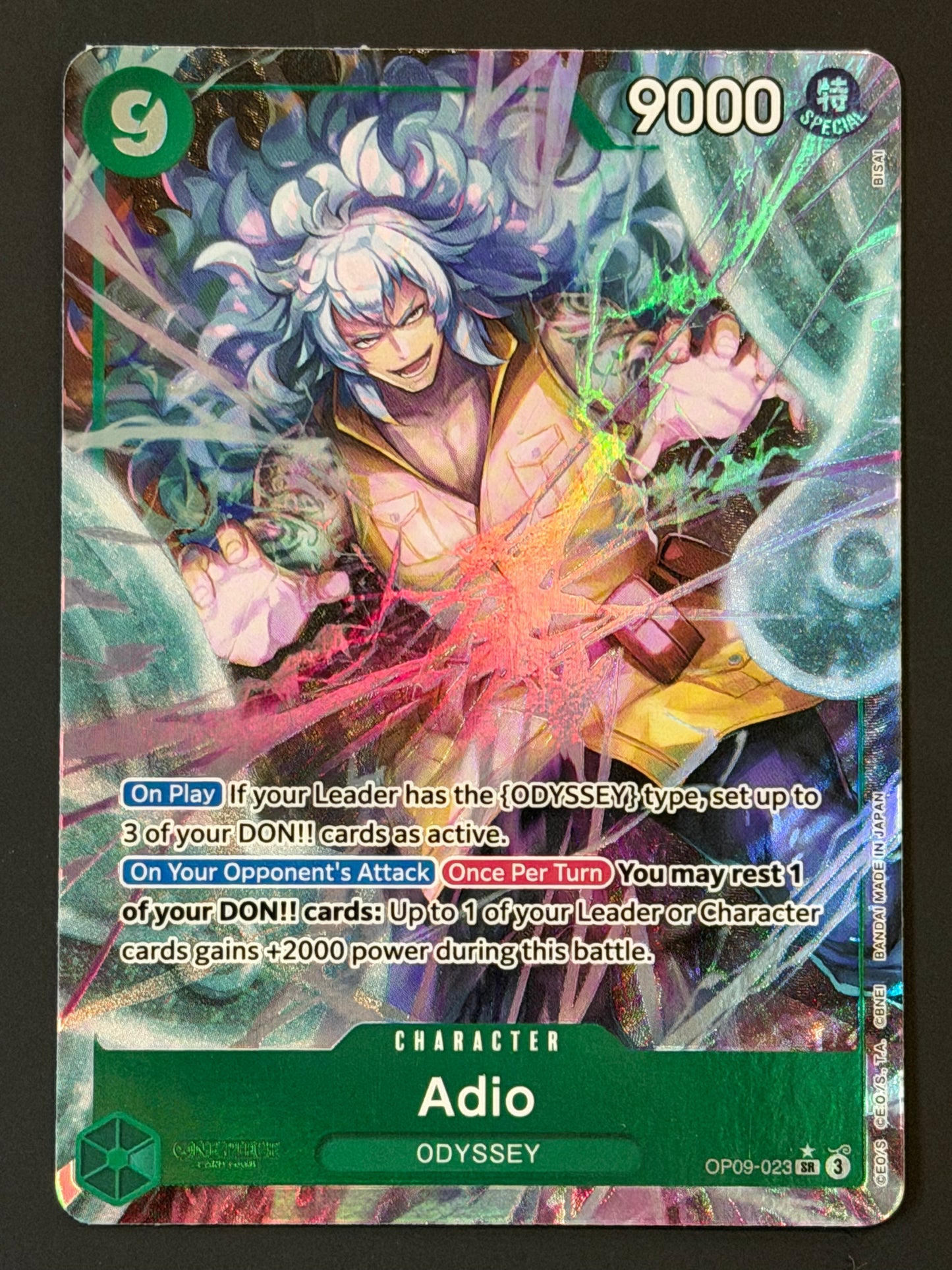 OP09-023 Adio - Emperors in the New World Super Rare Alt Art