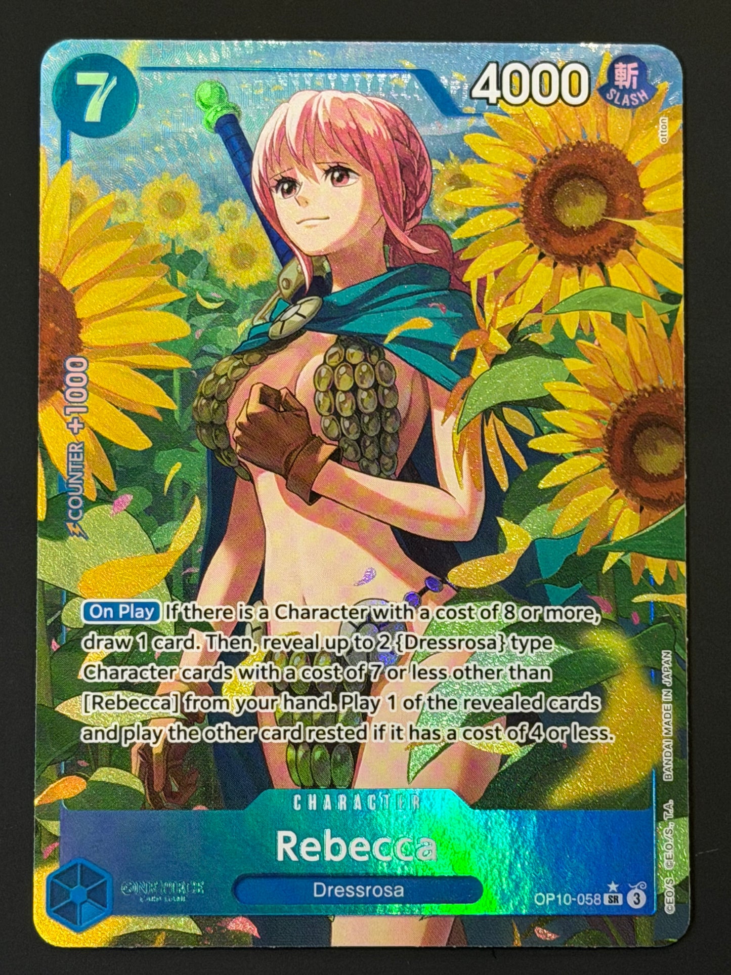 OP10-058 Rebecca - One Piece Royal Blood Super Rare Alt Art