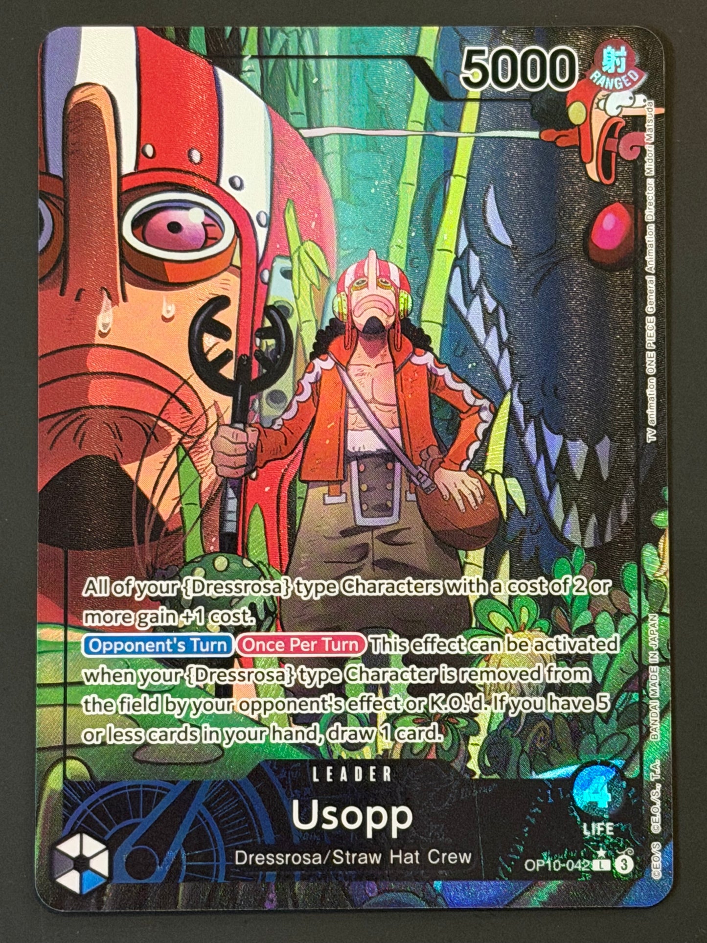 OP10-042 Usopp - One Piece Royal Blood Leader Alt Art