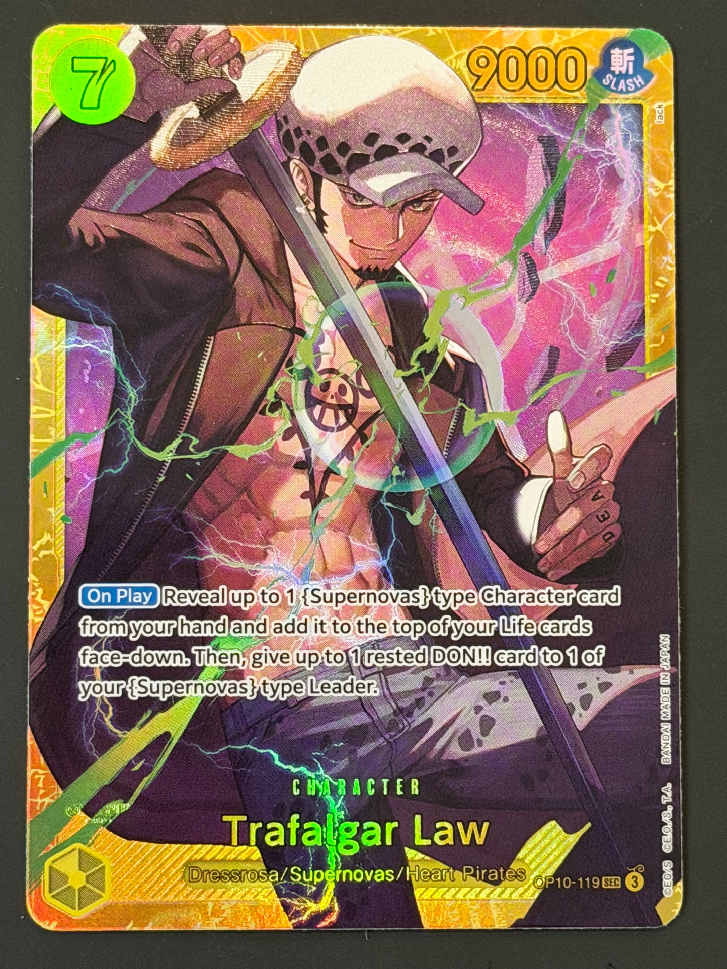 OP10-119 Trafalgar Law - One Piece Royal Blood Secret Rare